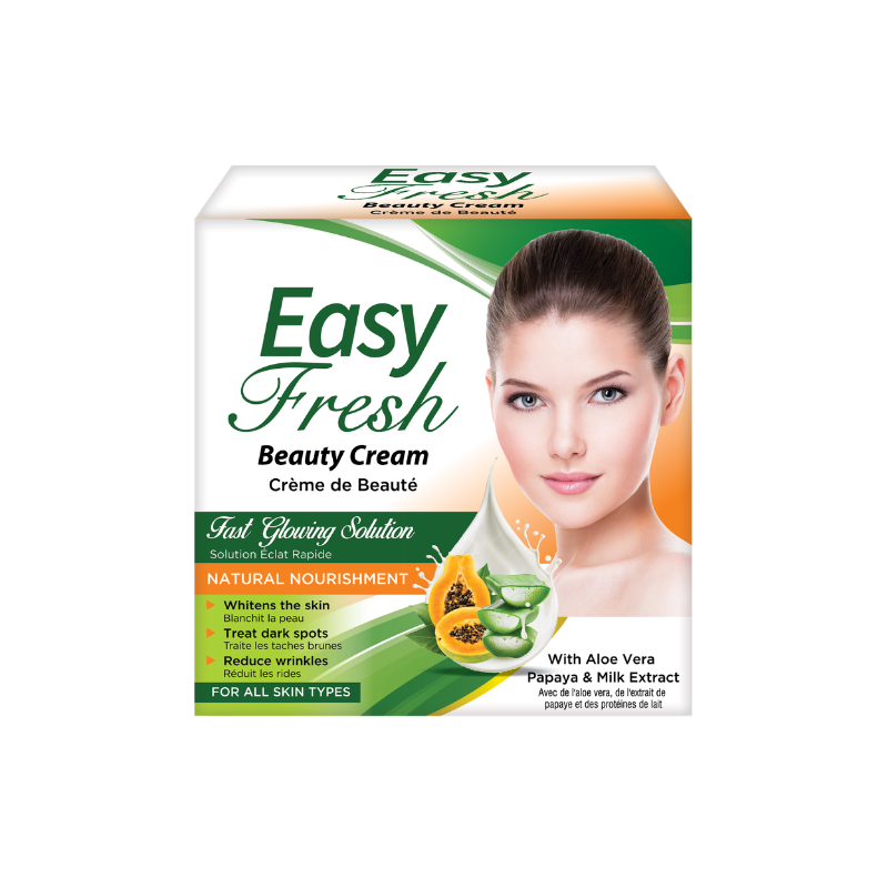 Easy Fresh Beauty Cream jar for acne-free, even-toned, glowing skin with Vitamin B3 and glutathione